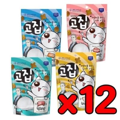 고양이 QZO353N4 트릿 스틱 12개묶음 고집 60g_소고기맛