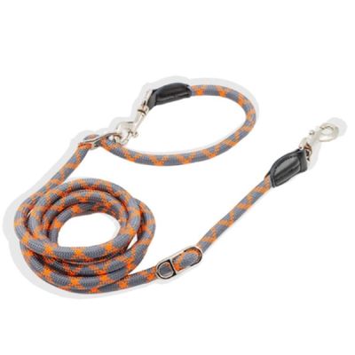 애견 JOM606Q0 산책줄 핸즈프리 허리 어깨_M(10mm-17KG 이하)_그레이오렌지