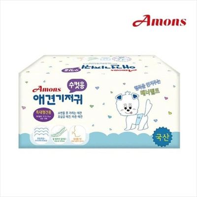 D18 TZQ108T9 아몬스 수컷용 애견기저귀 특대형견용10매