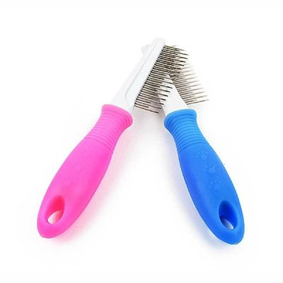 애견 XAU633W2 일자 빗 죽은털제거 강아지 털빗기 애견용품