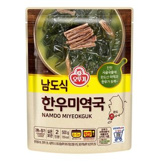 오뚜기 남도식 한우미역국 500G