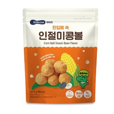 베베쿡 한입에쏙인절미콩볼 25G