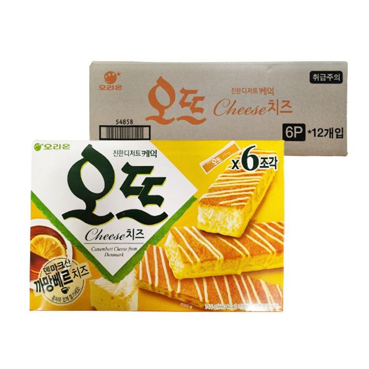 오뜨 치즈 144g 12개 1박스 오리온 디저트 케익 간식 | 홈플러스 판매자택배