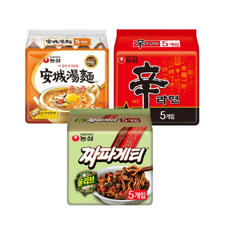 농심 신라면 + 안성탕면 + 건면 + 짜파게티 20봉