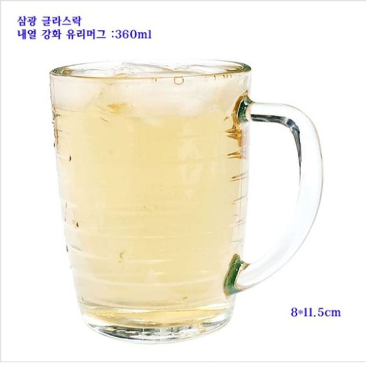 머그컵 유리잔 물컵 찻잔 물잔 맥주잔 글라스락 360ml | 홈플러스 택배배송