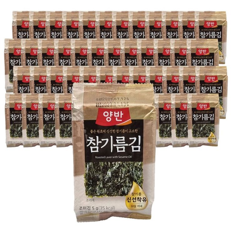 동원 양반 밥반찬 참기름 재래 조미김 도시락김 참기름김 60봉 | 홈플러스 판매자택배