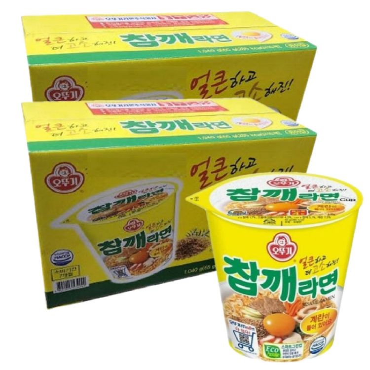 오뚜기 참깨라면 컵 65g(16입 X 2박스) | 홈플러스 택배배송