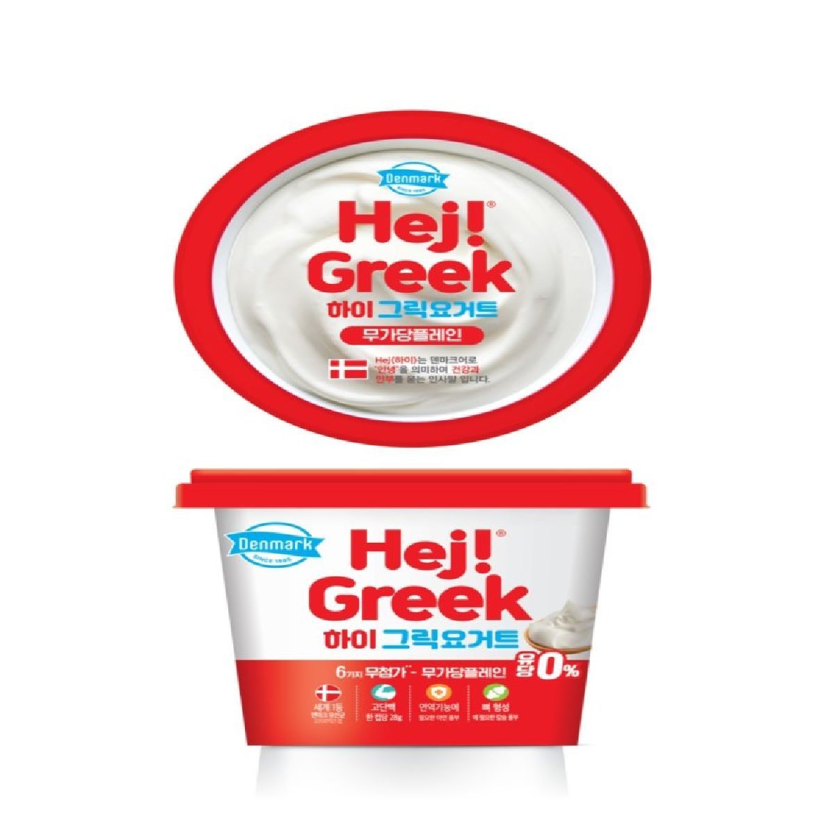 동원 덴마크 하이그릭요거트 무가당 플레인 400g 컵 제품