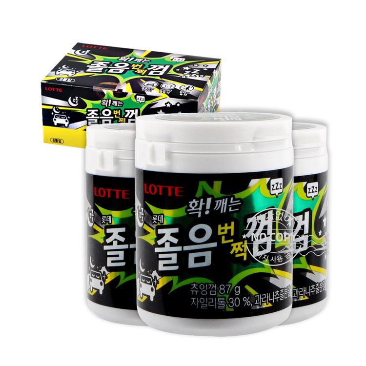 롯데 졸음 번쩍 껌 용기 87g 6입 | 홈플러스 판매자택배