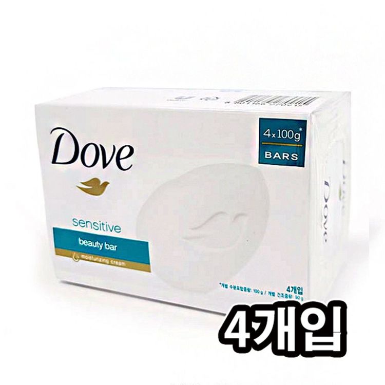 도브 센서티브 미용 세안 무향 순한 촉촉 비누 4개입 | 홈플러스 택배배송