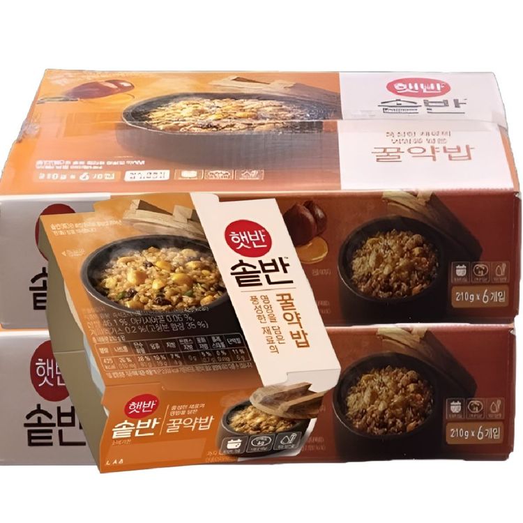 CJ제일제당 햇반 솥반 꿀약밥 210g (12입) 즉석밥 | 홈플러스 택배배송