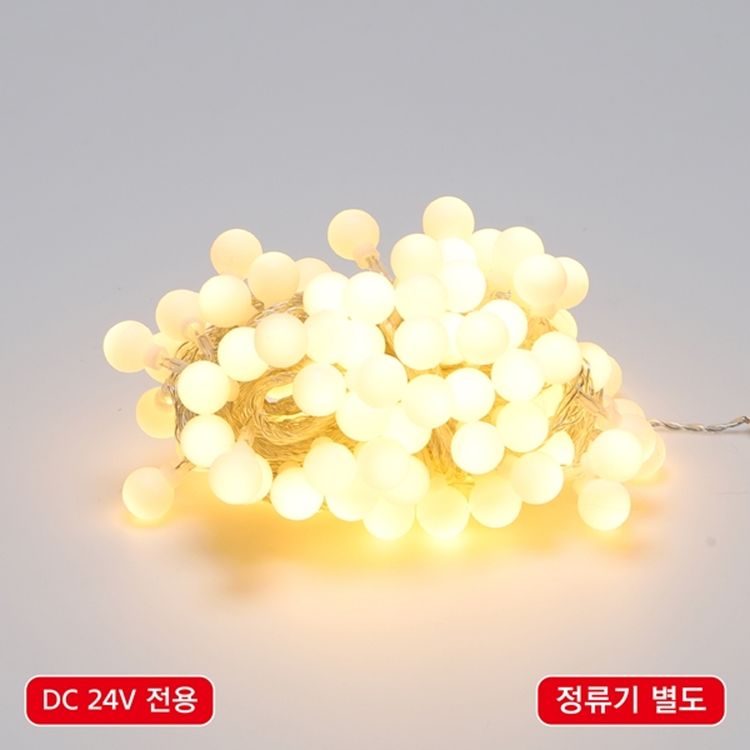 LED 볼(앵두) 96구 연결형 DC24V 투명선 전구색 정류기별도 트리전구 감성조명 | 홈플러스 판매자택배