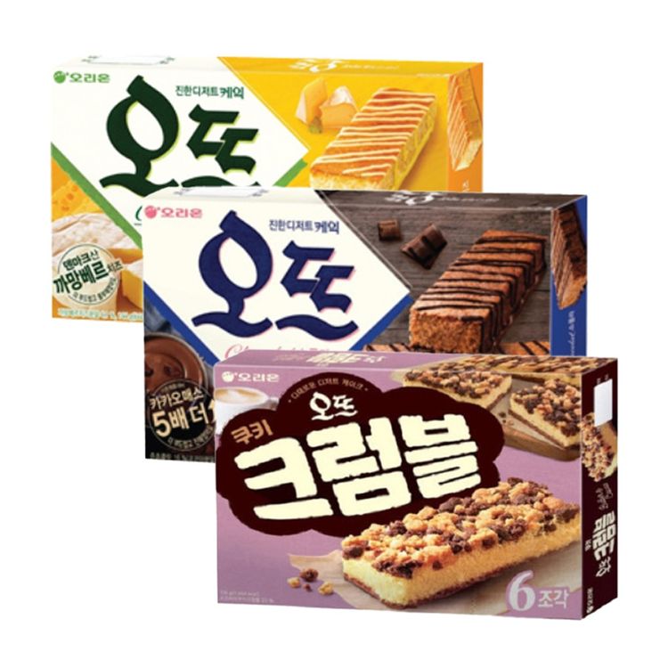 오리온 오뜨 3종 (쇼콜라 150g+치즈 144g+크럼블 168g) 각 1개씩 | 홈플러스 택배배송