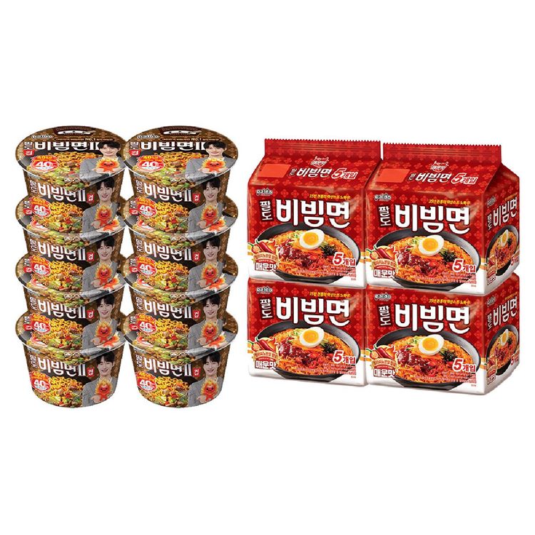 팔도 비빔면II컵 X8개+비빔면 매운맛(5입) X4개 | 홈플러스 판매자택배