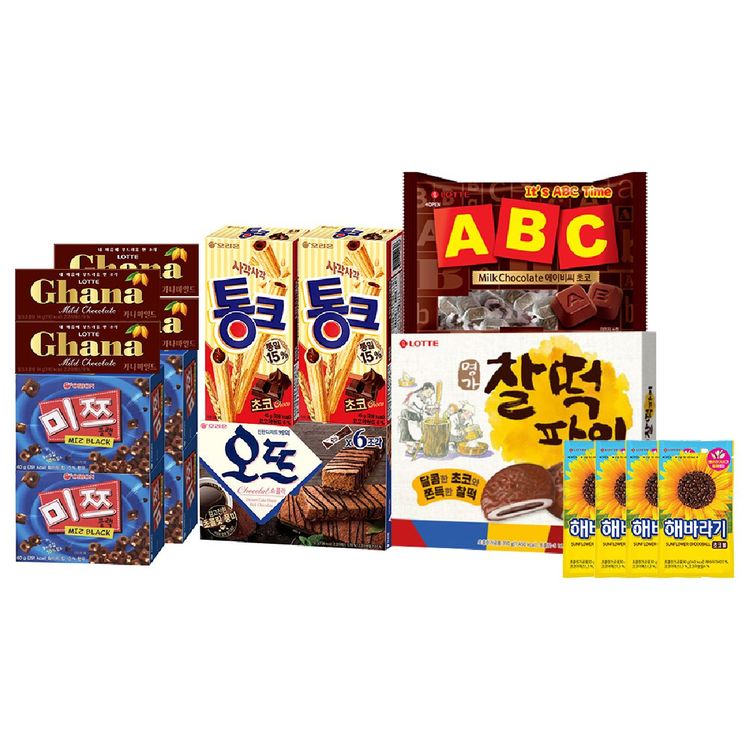 달콤한 초코 과자 7종 세트(ABC,통크,찰떡파이,오뜨,가나 등) | 홈플러스 택배배송