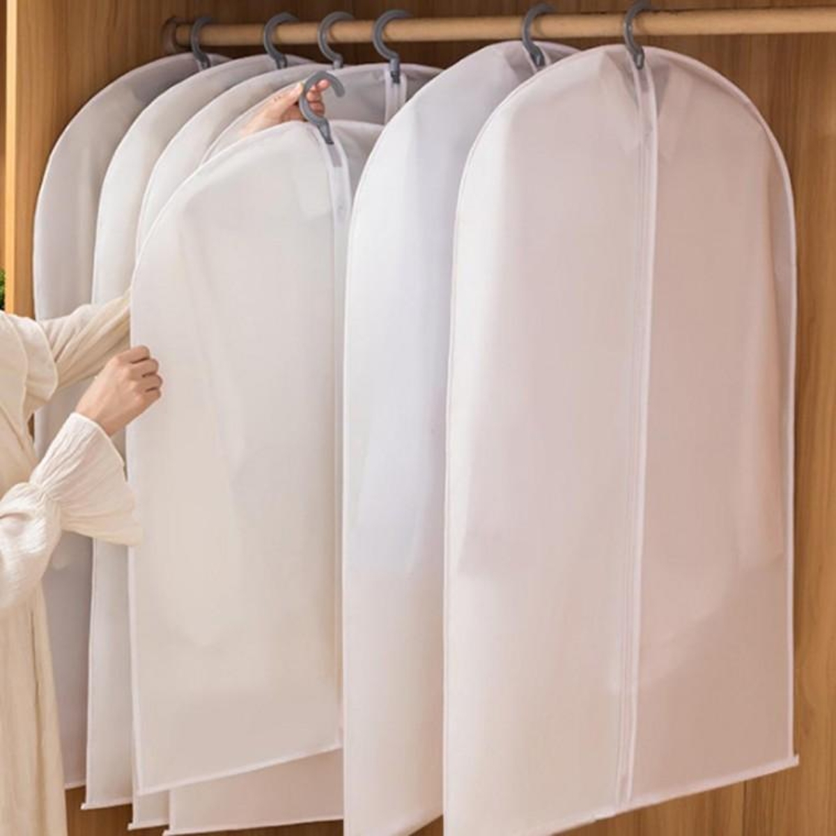 PEVA 반투명 옷커버 코트 의류커버 5p세트(120cm) 홈플러스 택배배송