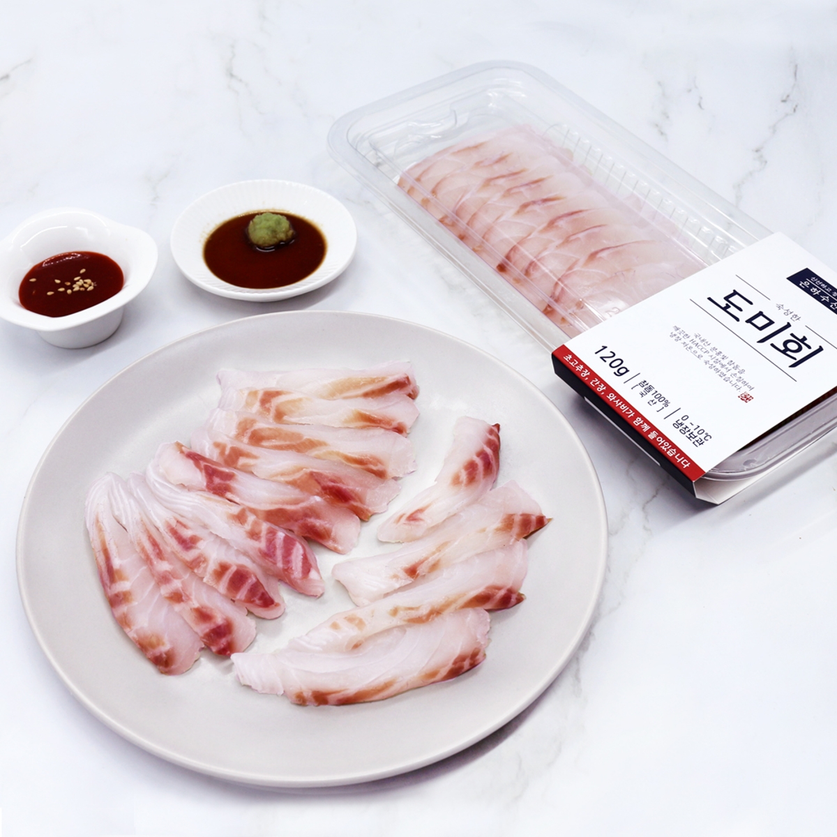 국내산 숙성 참돔회 120g 2팩 + 소스3종 증정 | 홈플러스 익스프레스