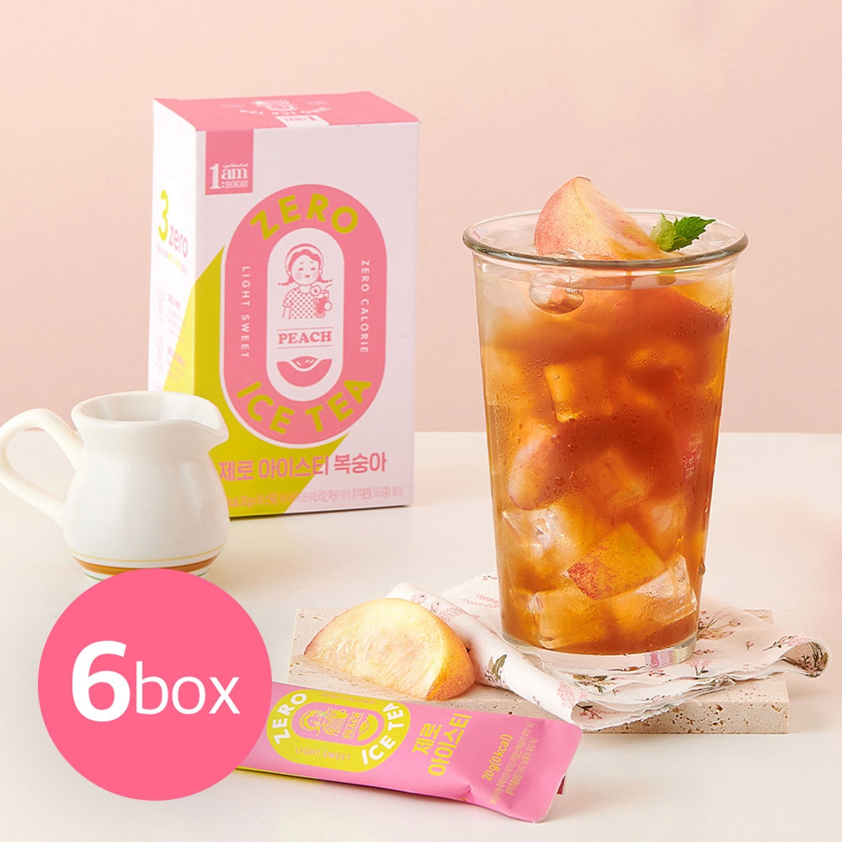 제로 아이스티 복숭아 20g x 10포(6box) | 홈플러스
