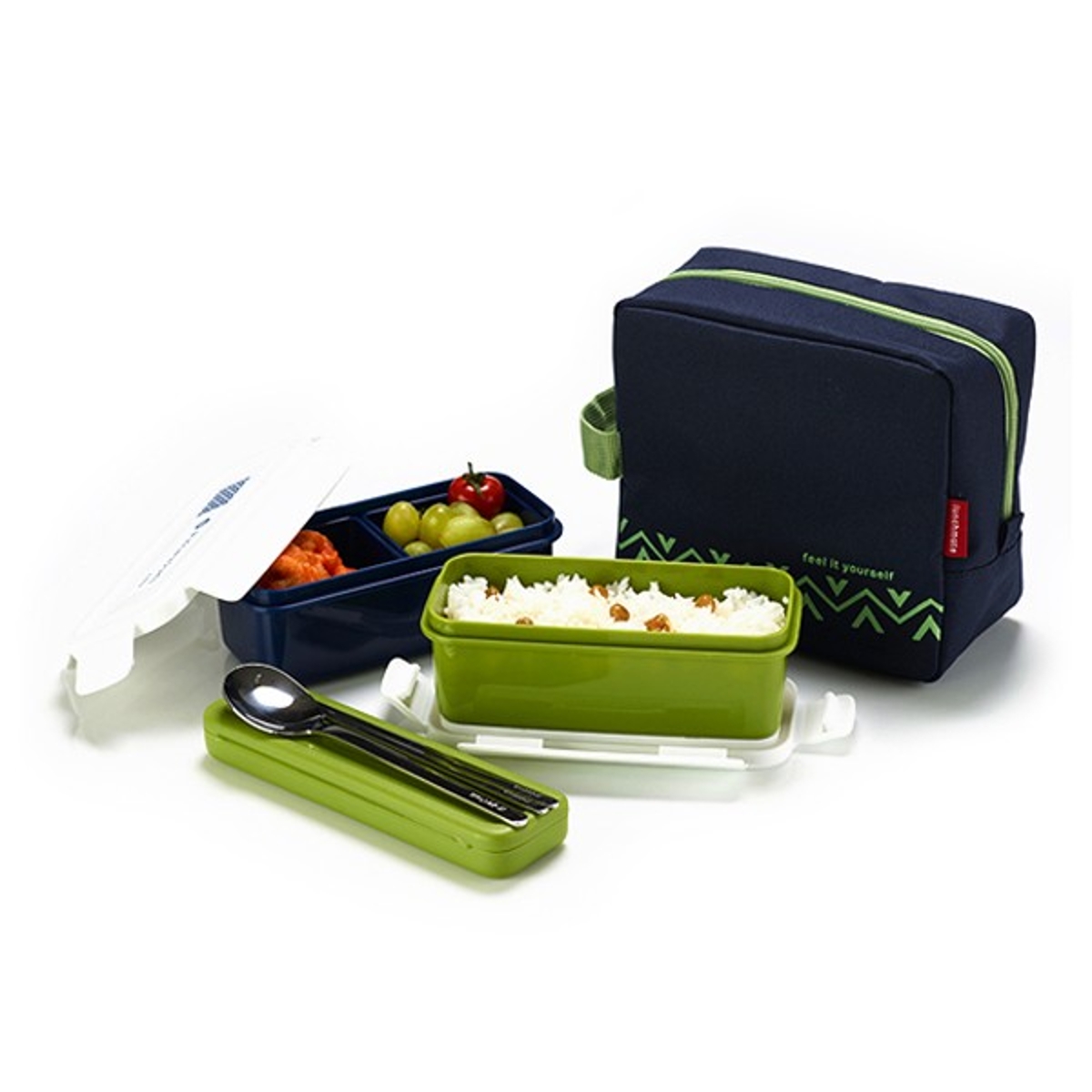 lunchmate 심플오피스 도시락세트 네이비 홈플러스 택배배송