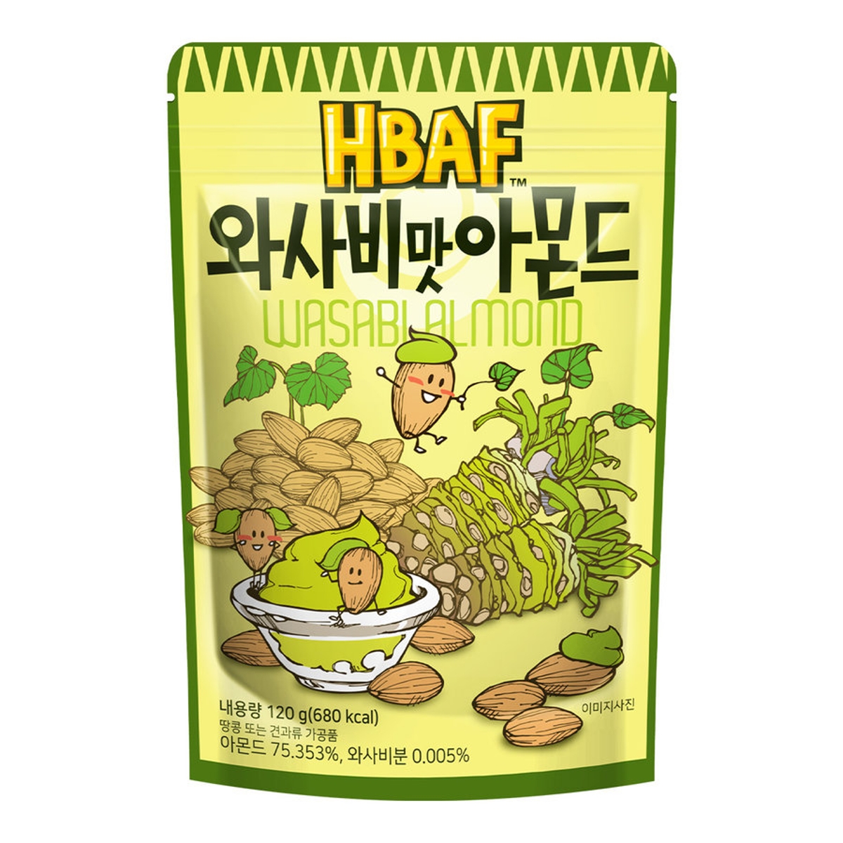 HBAF 바프 와사비맛 아몬드 120G(봉) | 홈플러스 익스프레스
